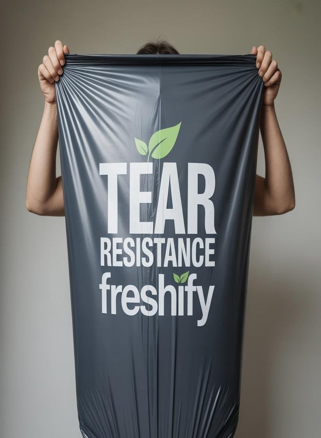 Freshify Premium Garbage Bags | 30 Pcs | Extra Large XL - 30 X 37 | 15 Bags * 2 Rolls | Strong & Leak Proof Dustbin Bag | Black | Perfect for Home And Office Use| Wet And Dry Both - Image 5
